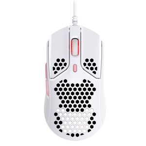 HyperX Pulsefire Haste Gaming Mouse White Pink Honeycomb Wired USB PC